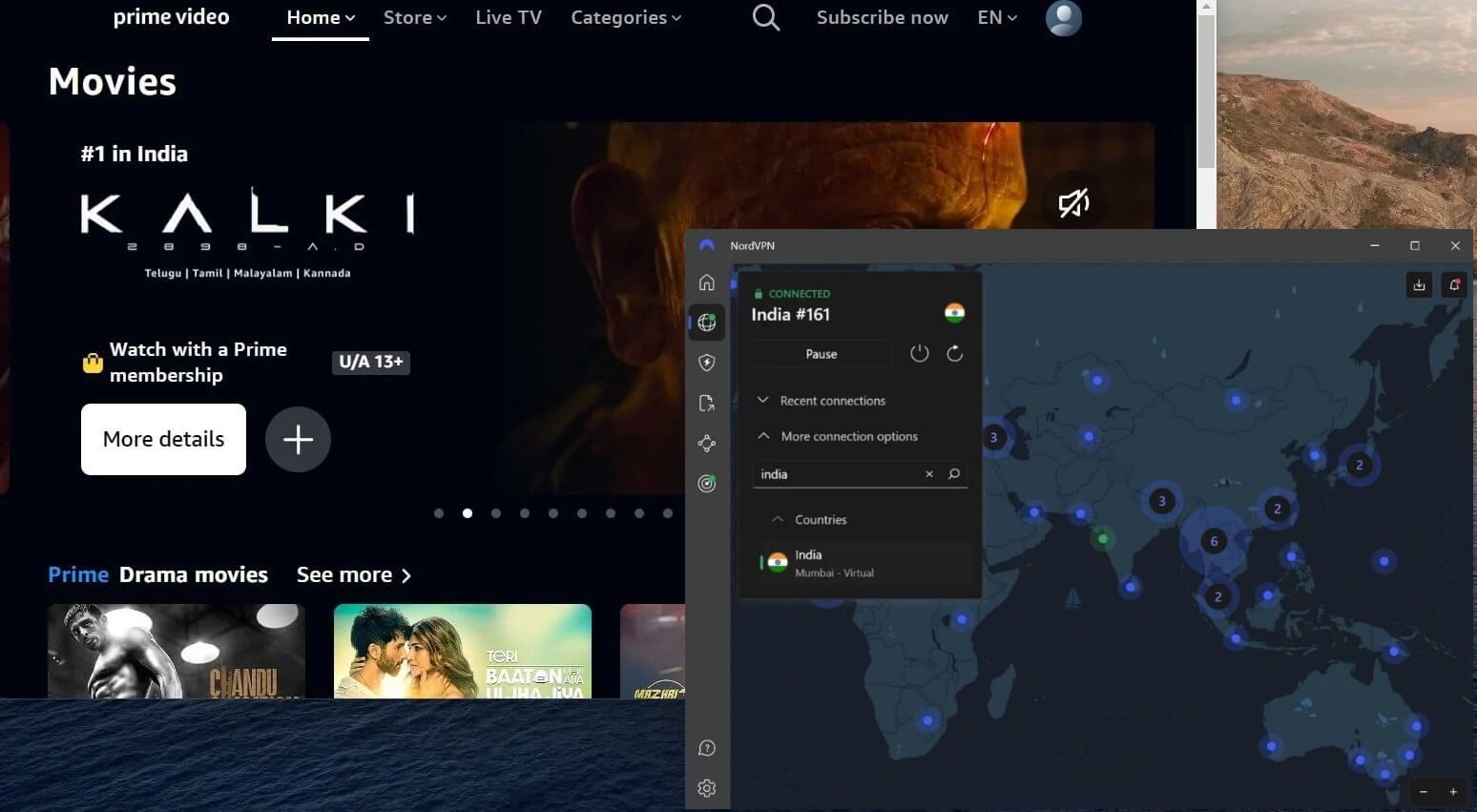 Nordvpn Prime Video India