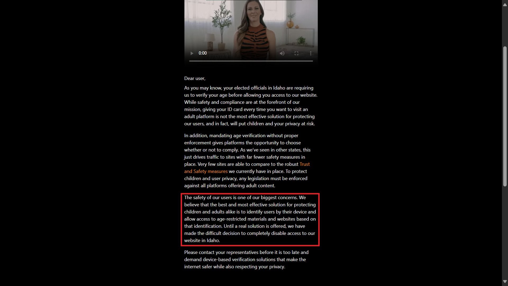 Pornhub Block Message In Idaho