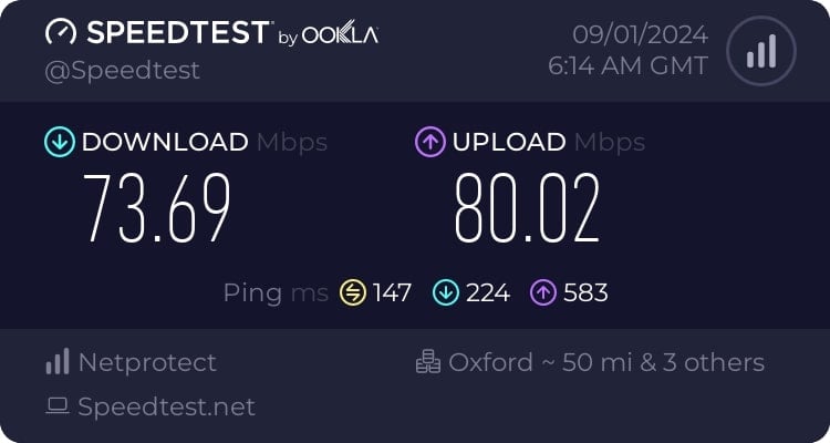 Speeds After Connecting To Uk Server