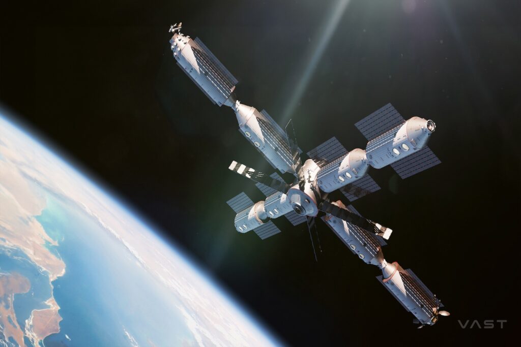 An illustration of Vast Space's Haven-2 station.