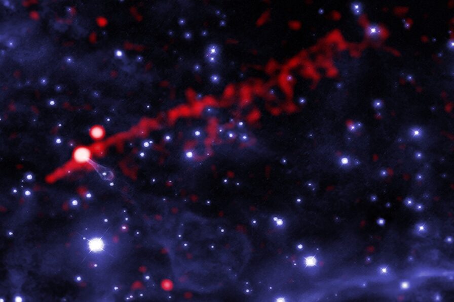 This Nebula Blasts Particles Into Space. Also, It Looks Like a Guitar
