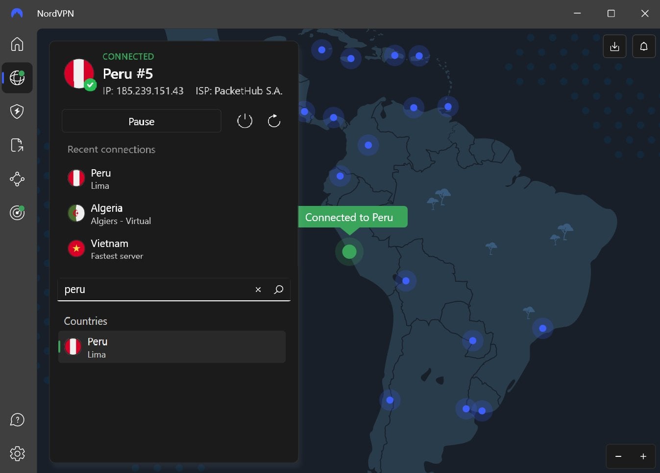 Nordvpn Peru Ip Address