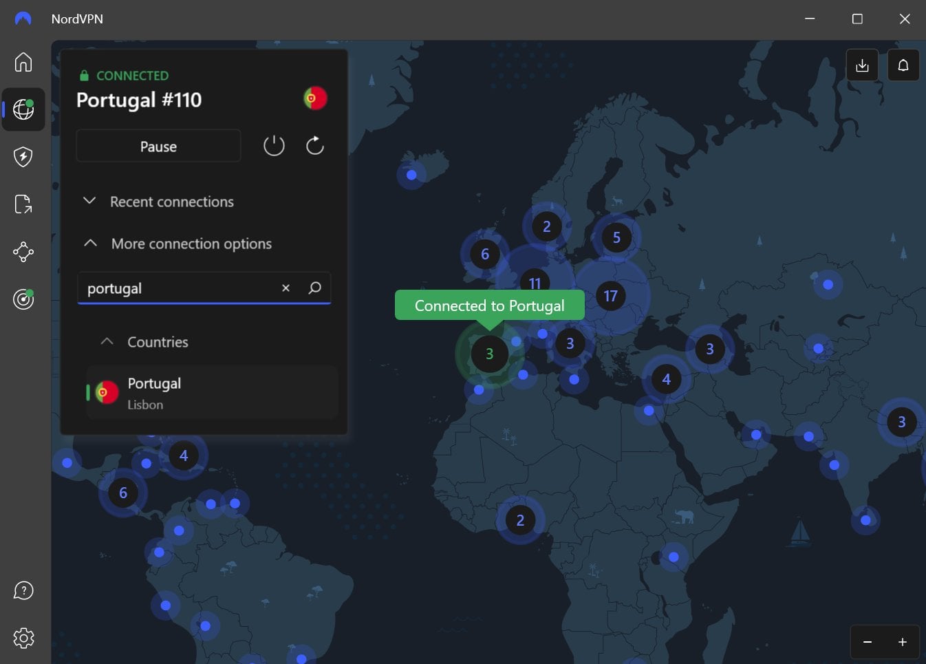 Nordvpn Connected To Portuguese Server