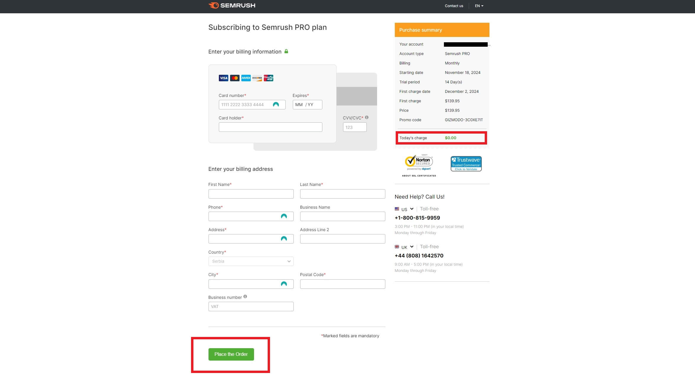 Semrush Free Trial 2