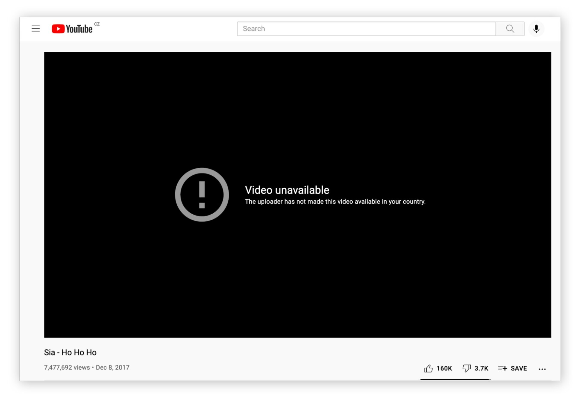 Video Unavailable Error On Youtube