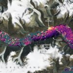 A data visualization shows lower and higher water levels in a fjord following a rockslide.