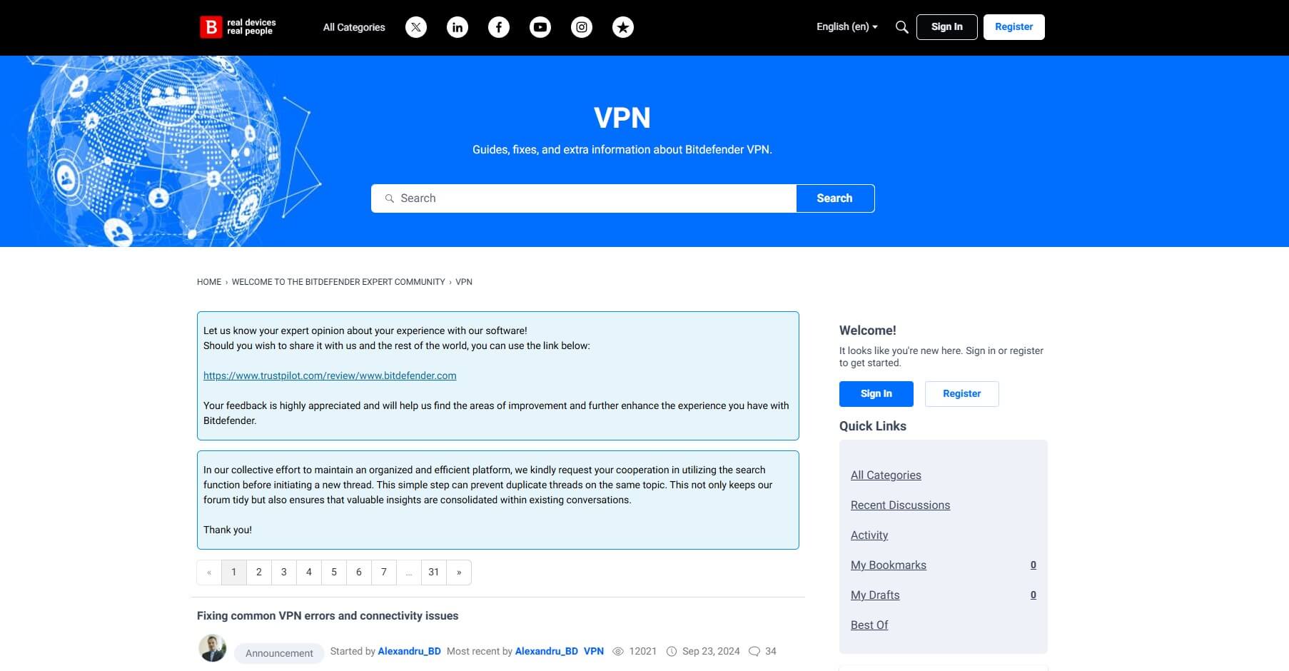 Bitdefender Vpn Community