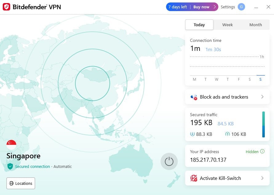 Bitdefender Vpn Interface