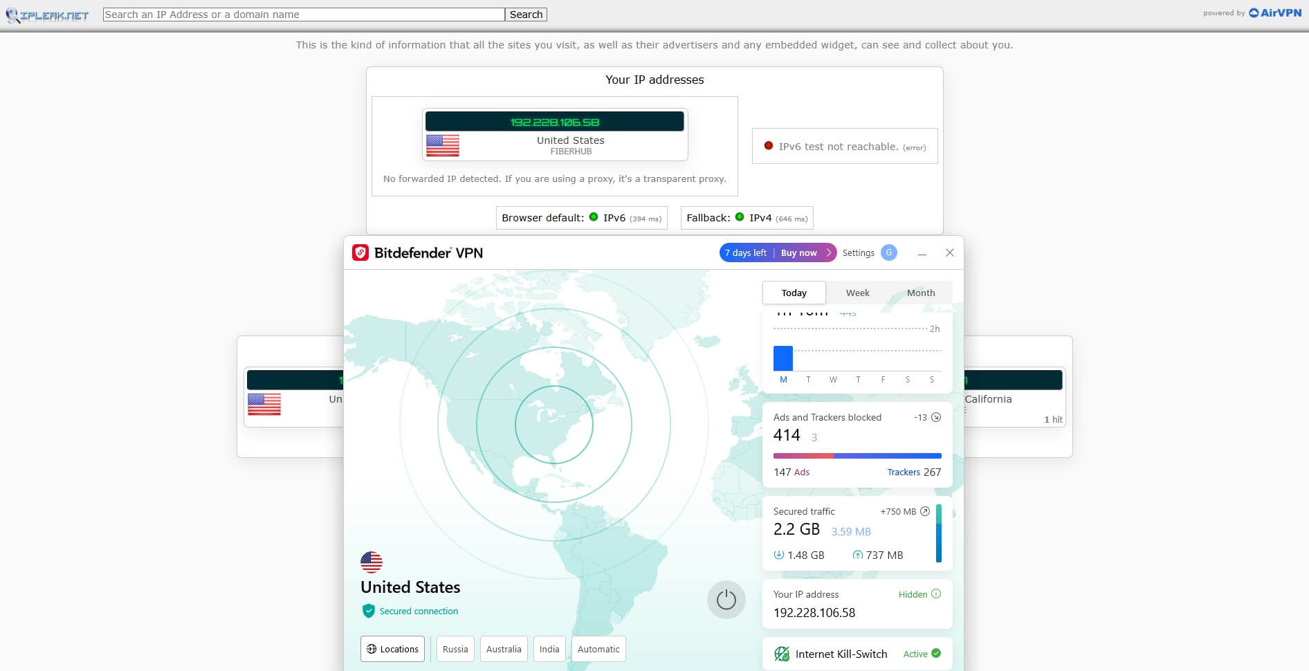 Bitdefender Vpn Passes Ip Leak Test