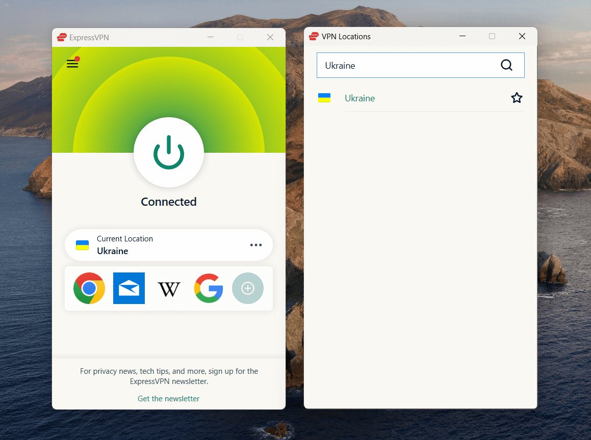 Connect To Ukraine Server Using Expressvpn