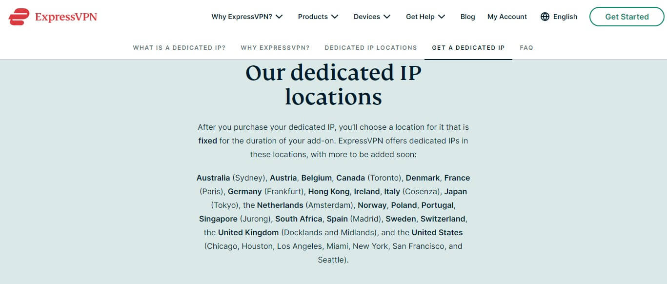 Expressvpn Dedicated Ip Locations