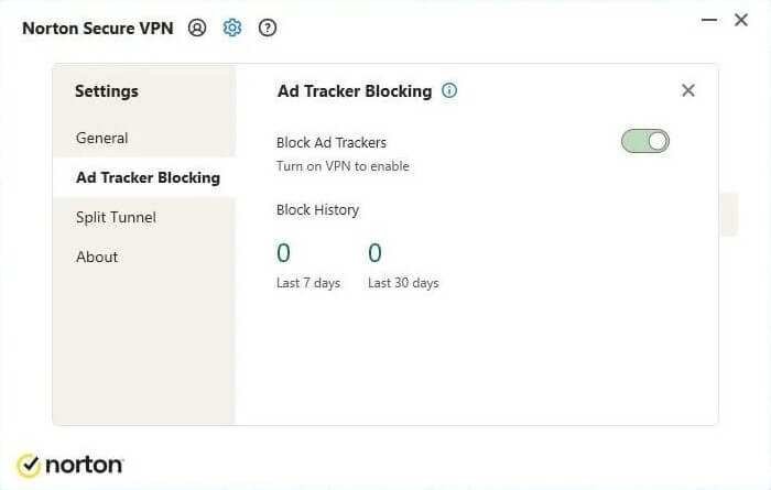 Norton Secure Vpn Ad Tracker Blocking