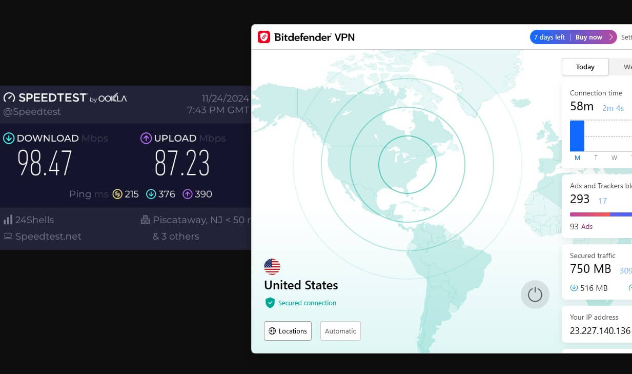 Speed Test Results For Regional Servers