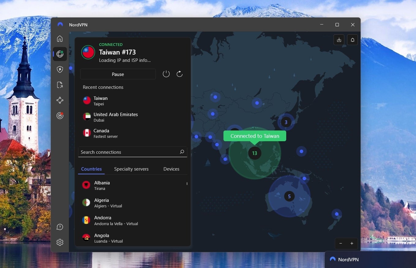 Nordvpn Connected To Taiwan Server
