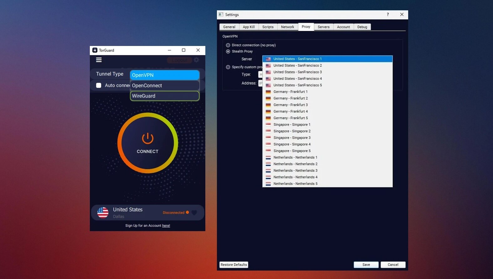 Torguard Security Features