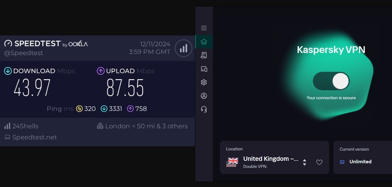 Kaspersky Double Vpn Speed Test
