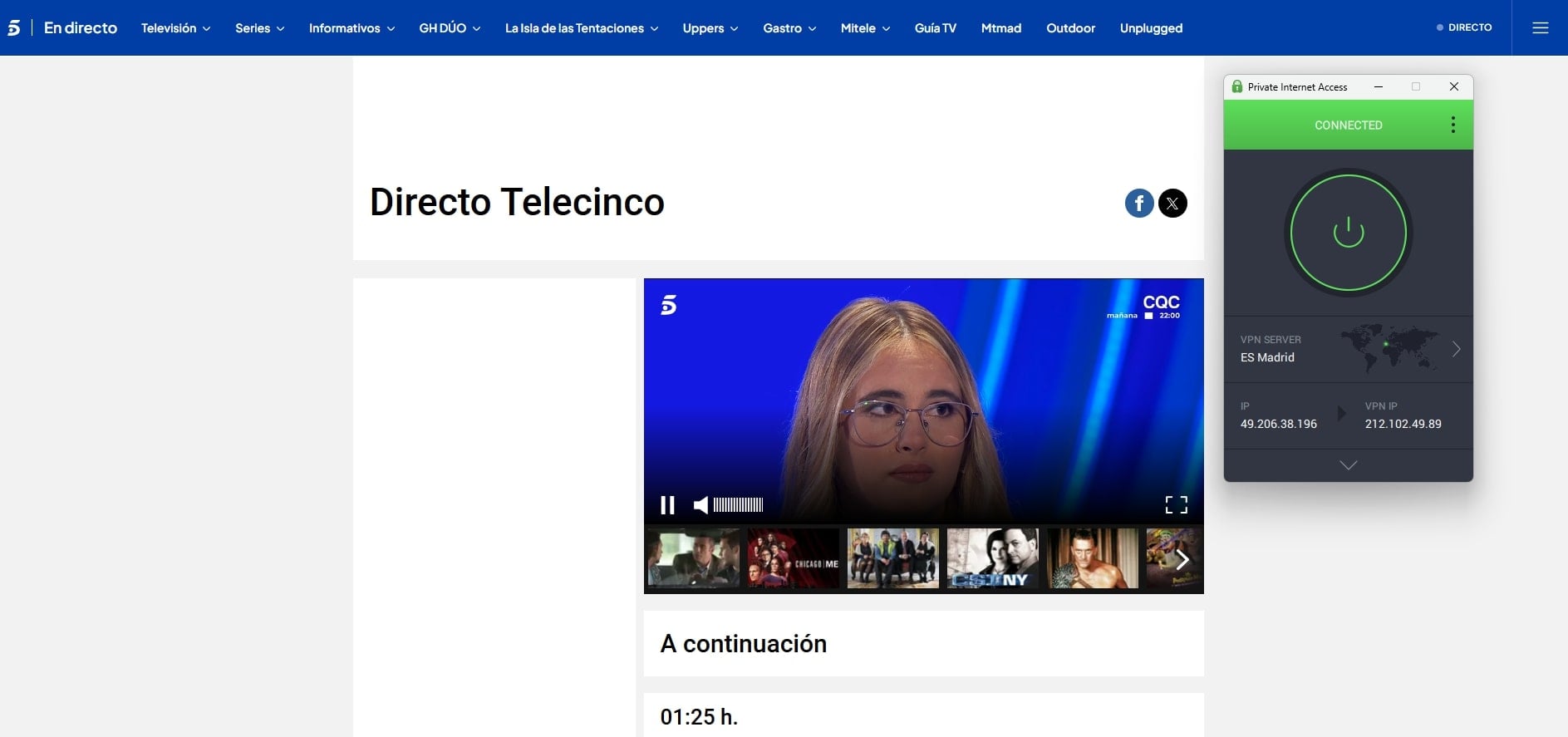 Pia Unblocks Spanish Tv