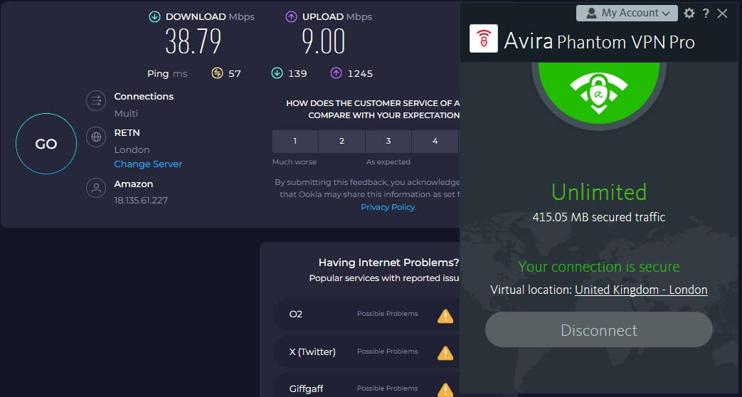 Avira Phantom Vpn Uk Speed Test