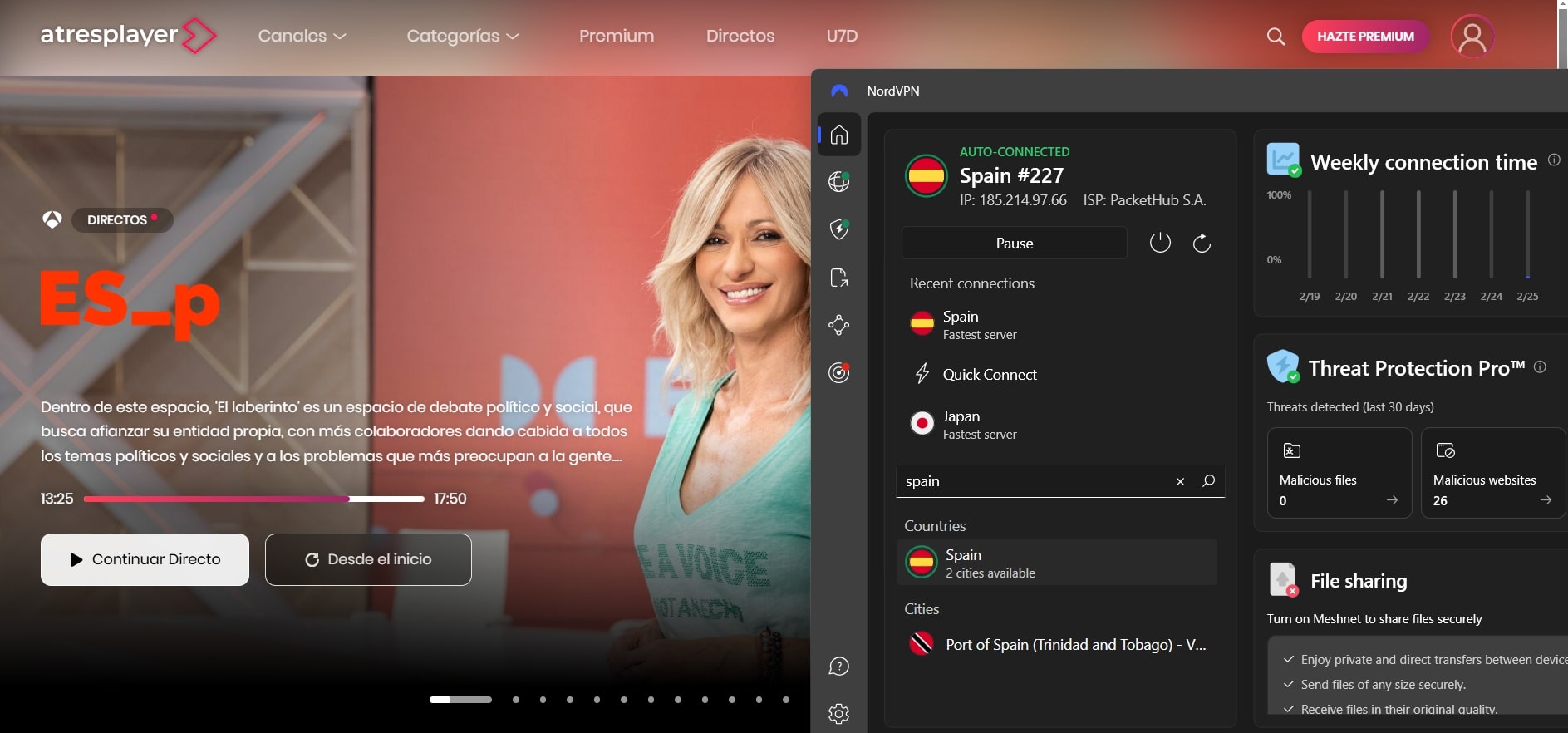 Nordvpn Unblocks Local Spanish Platforms