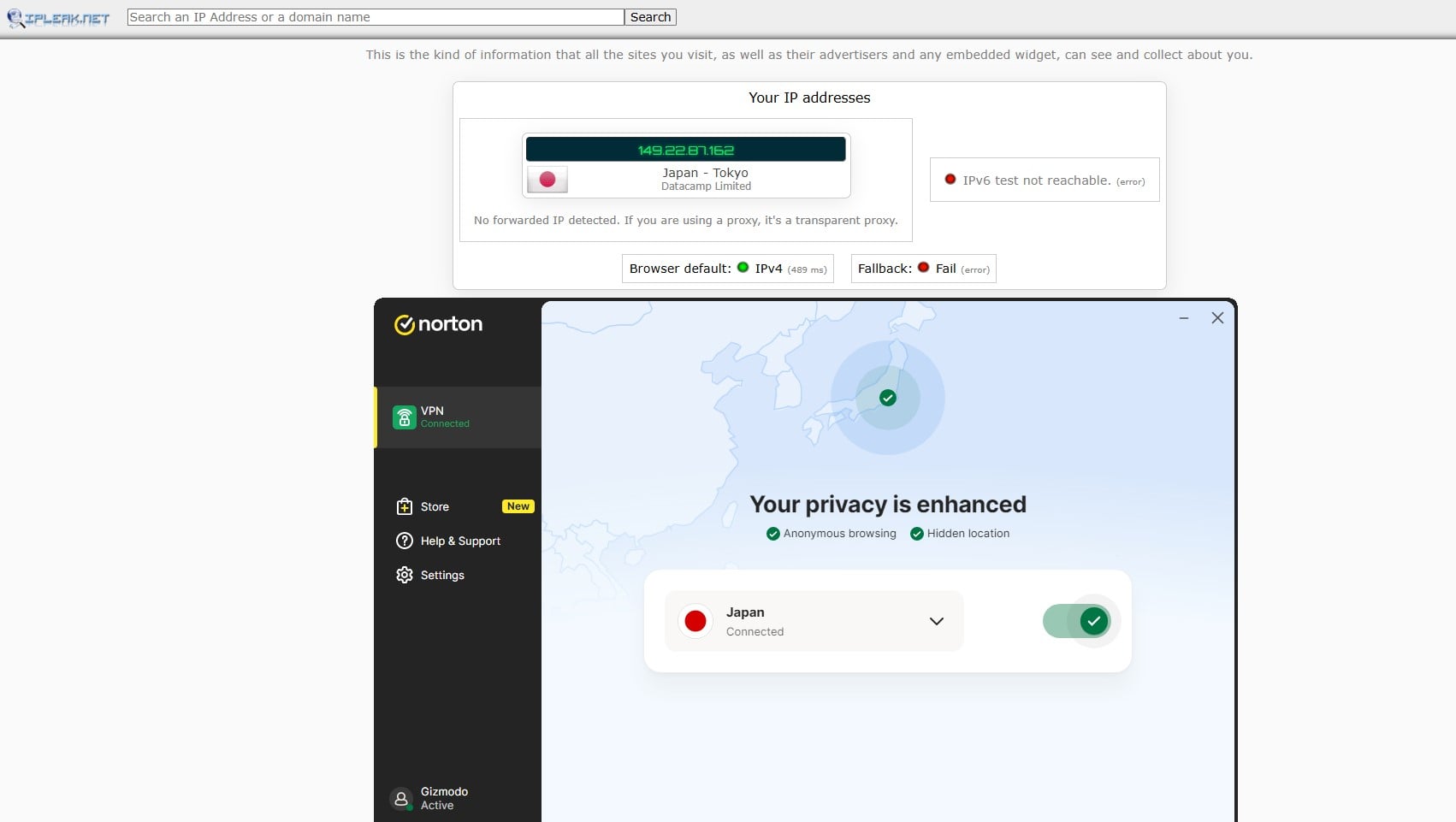Norton Vpn Ip Leak Test Results