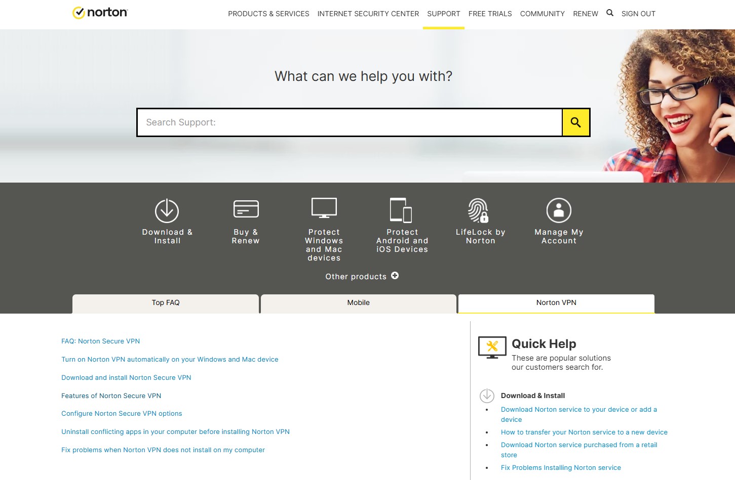Norton Vpn Self Help Resources