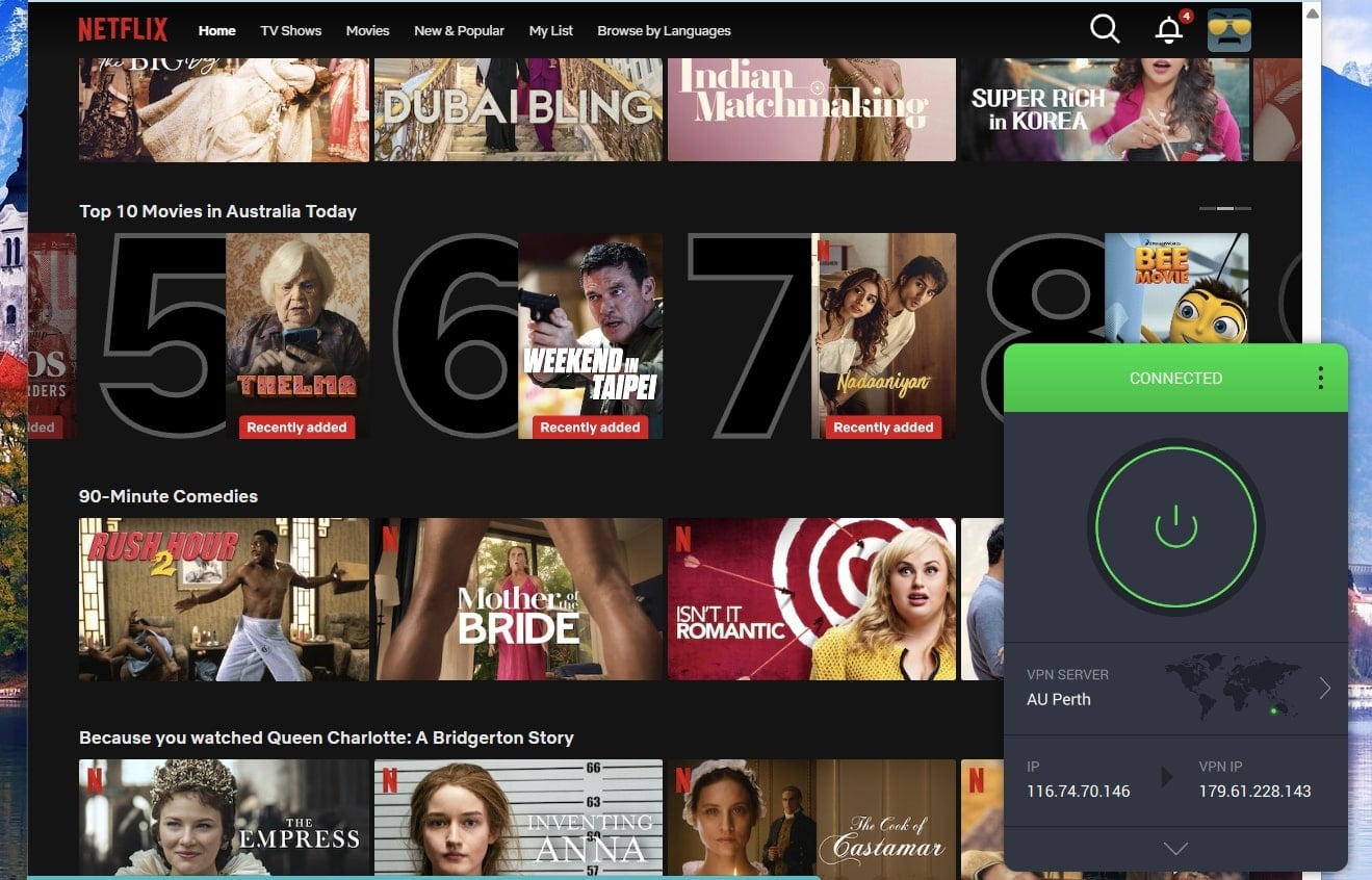 Pia For Australian Netflix