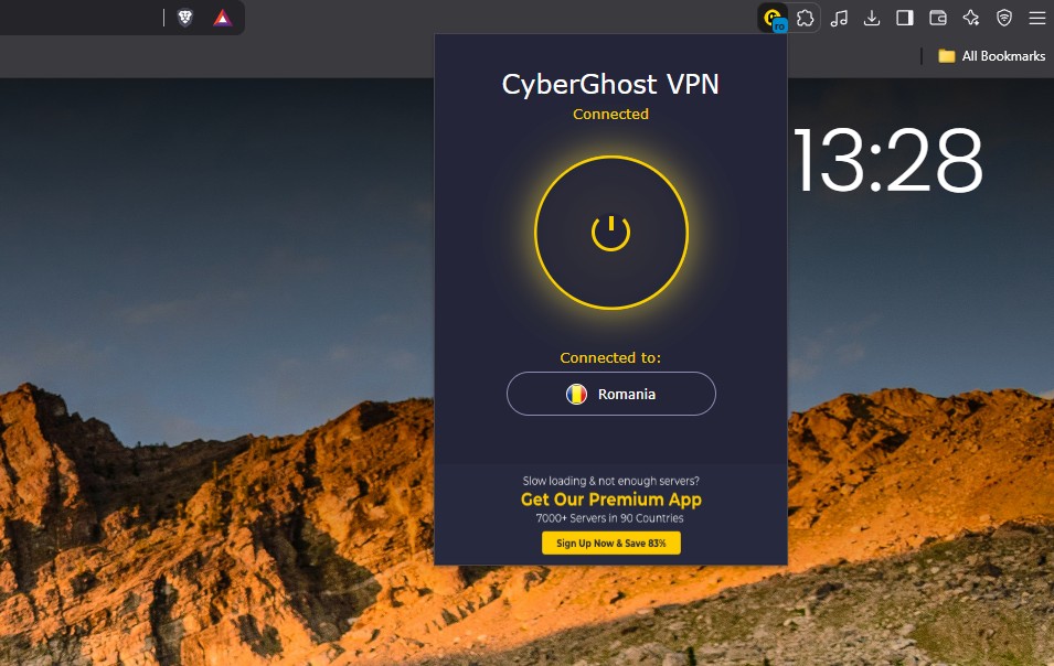 Cyberghost Chrome Connected