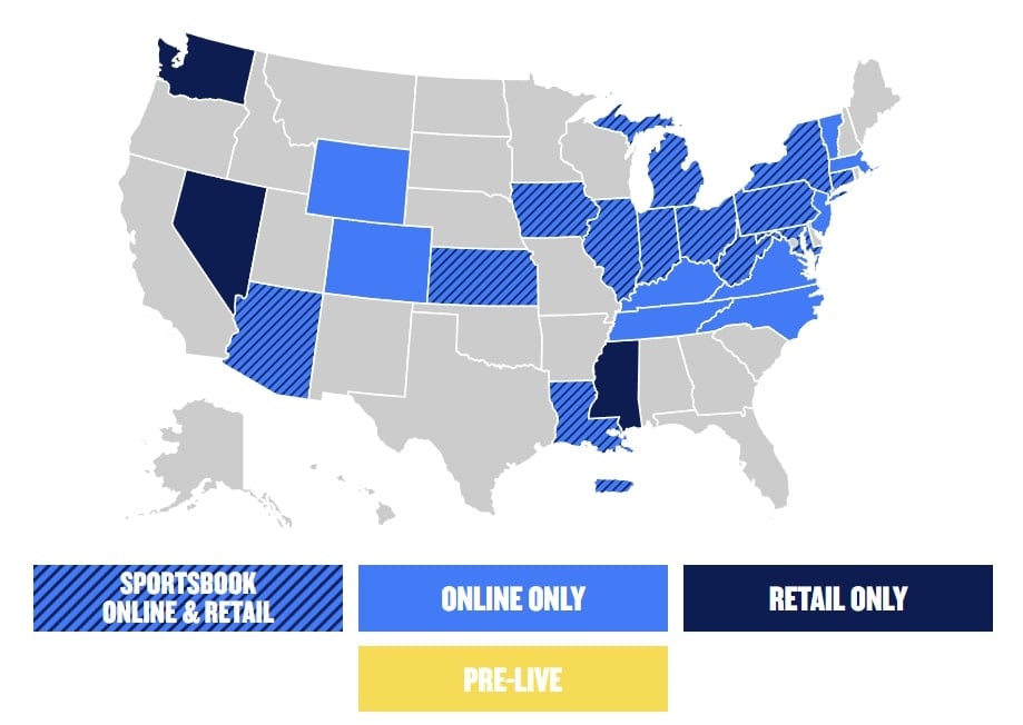 Fanduel Legal Regions