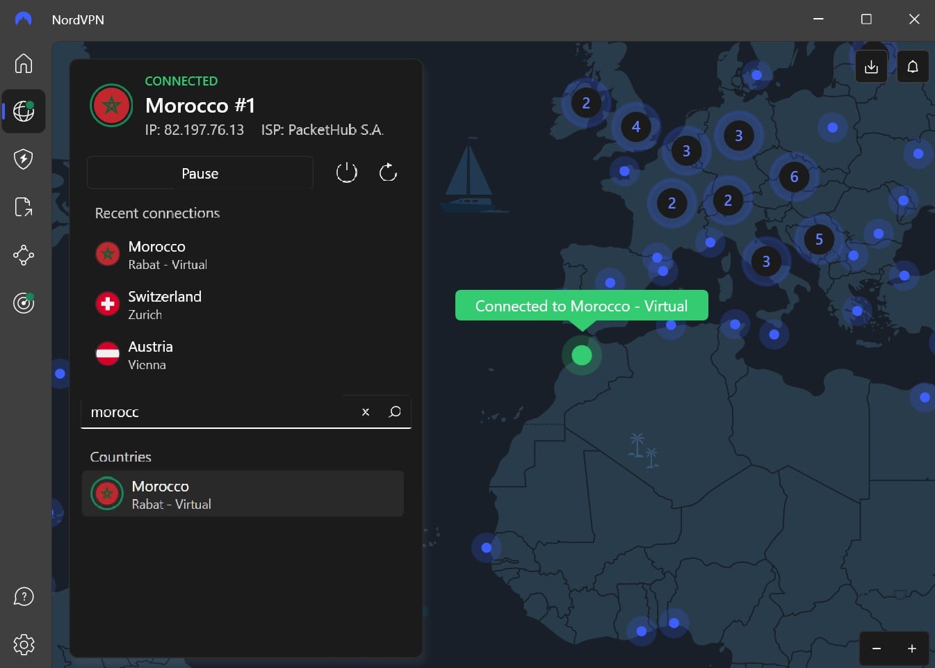 Nordvpn Connected To Morocco