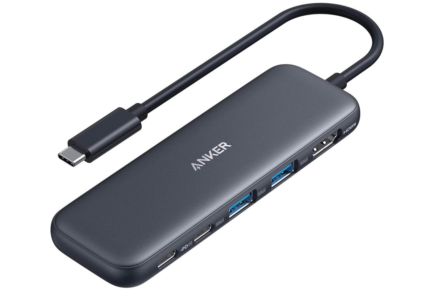 LENTION 3-in-1 USB C Hub With 100W Power Delivery,USB 3.0 & 4K HDMI Compatible 2023-2016 MacBook Pro,New Mac Air/Surface,Chromebook,More(C14,Gray