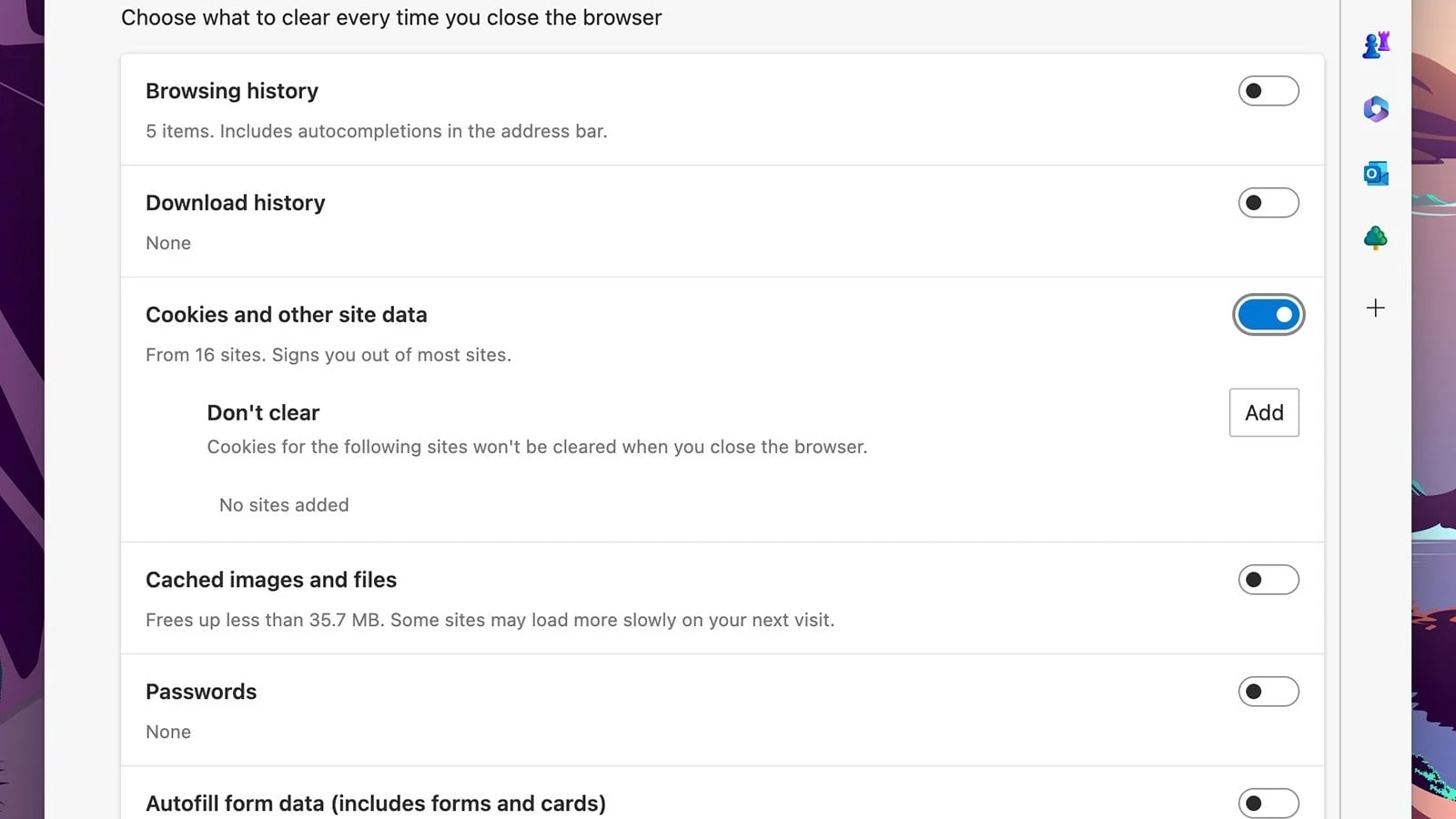 Clear Browsing Cookies And Cache