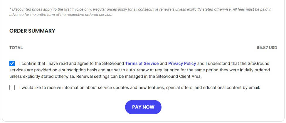 Siteground Coupon Claim