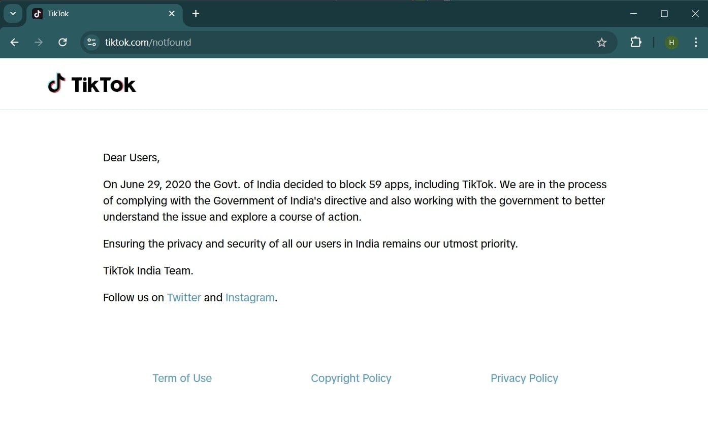 Where Tiktok Is Banned Or Limited