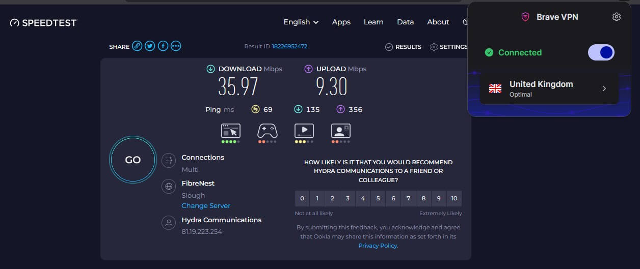 Brave Vpn Uk Speed Test