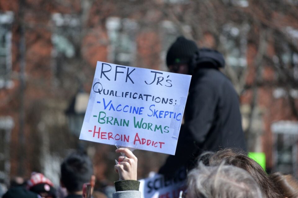 Protest Rfk Jr Sign Americans Are Already Sick of RFK Jr., Poll Finds