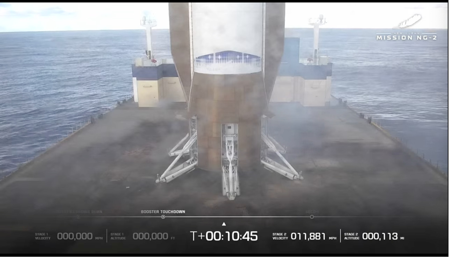 New Glenn Booster landing 