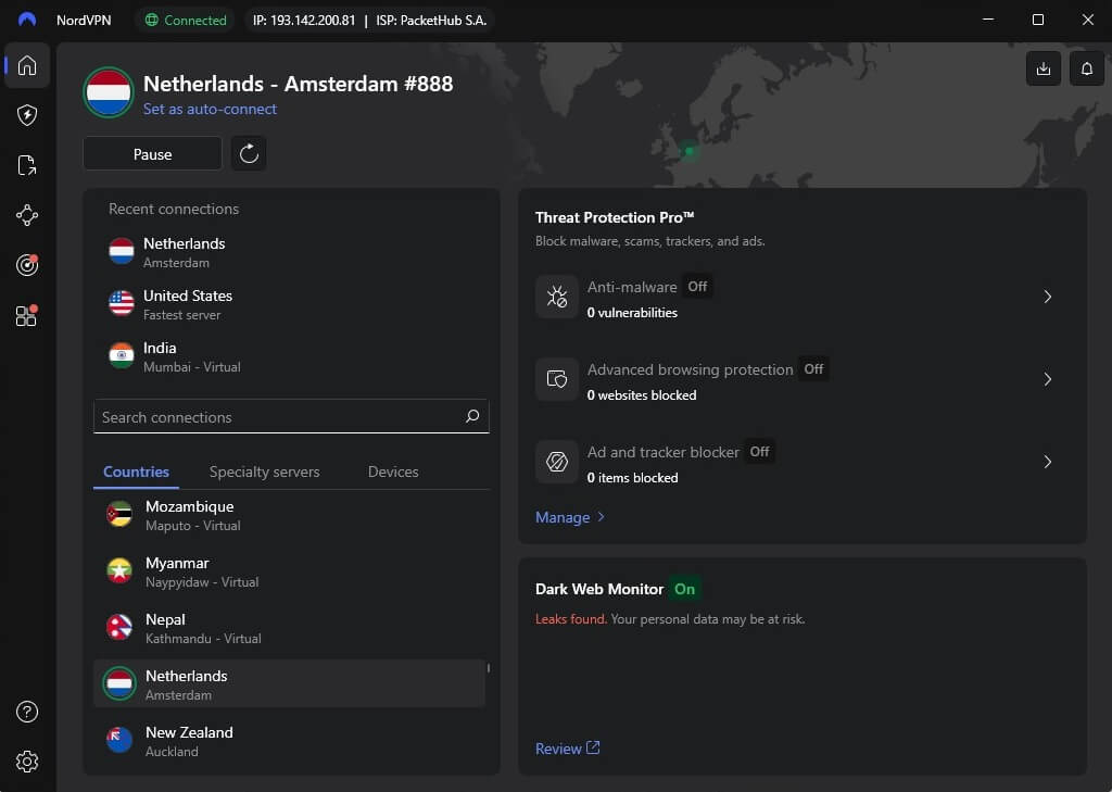 Nordvpn Netherlands Ip Connected
