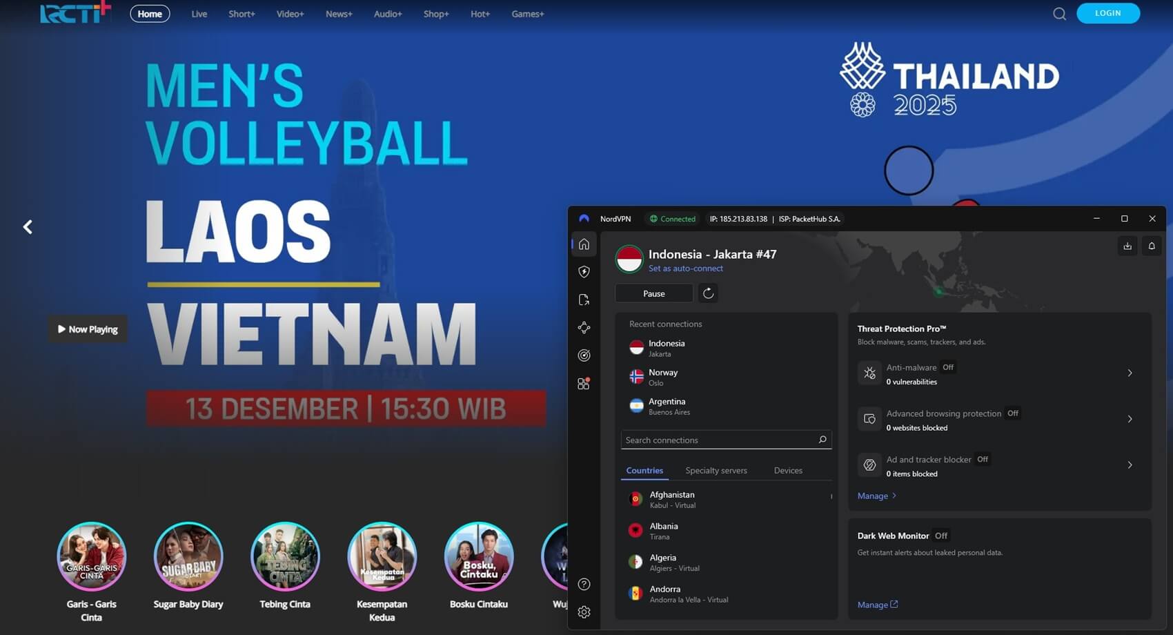 Nordvpn Indonesian Tv Unblock