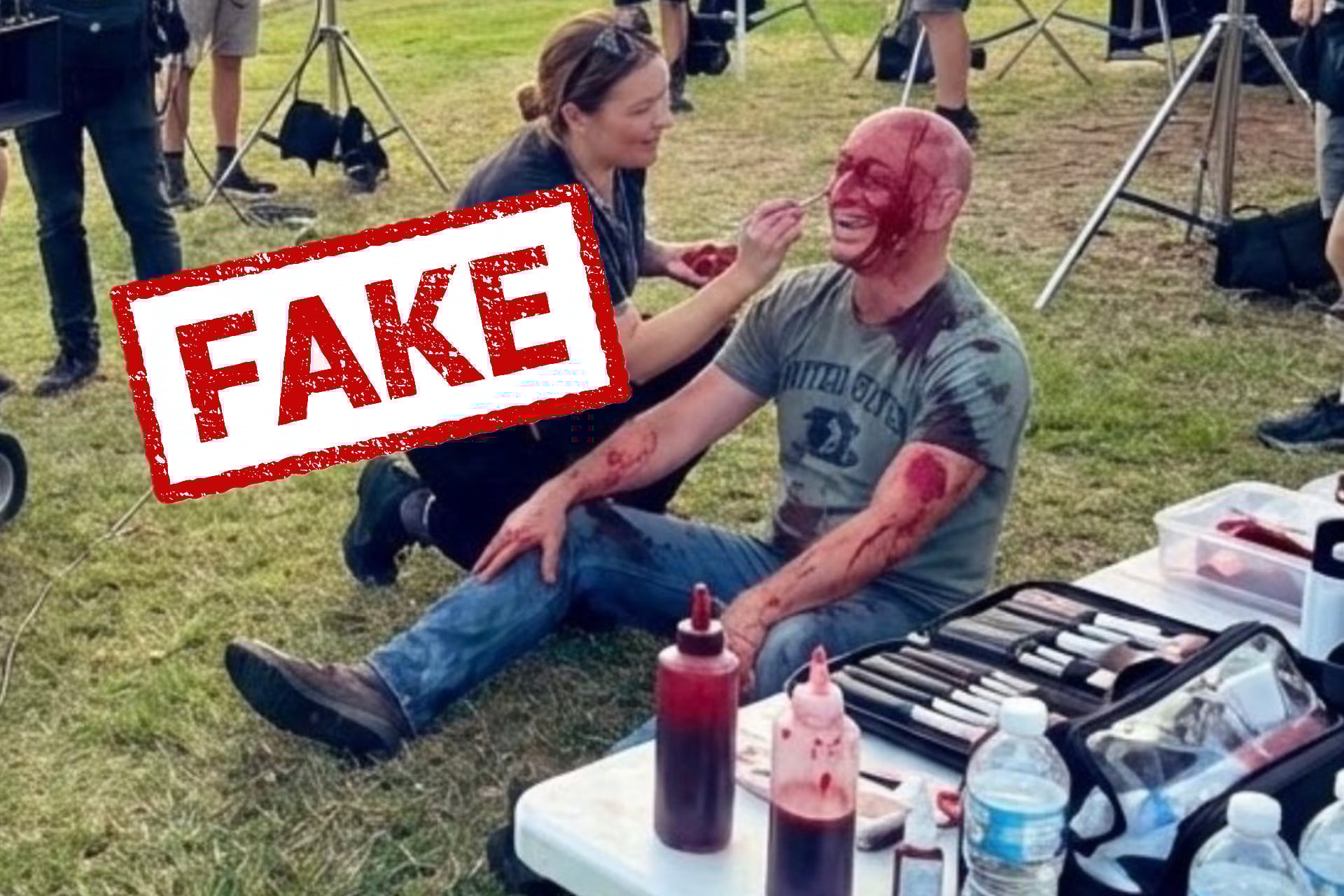 An image created with AI that went viral in the wake of the terror attack at Bondi Beach in Australia on Dec. 14, 2025.