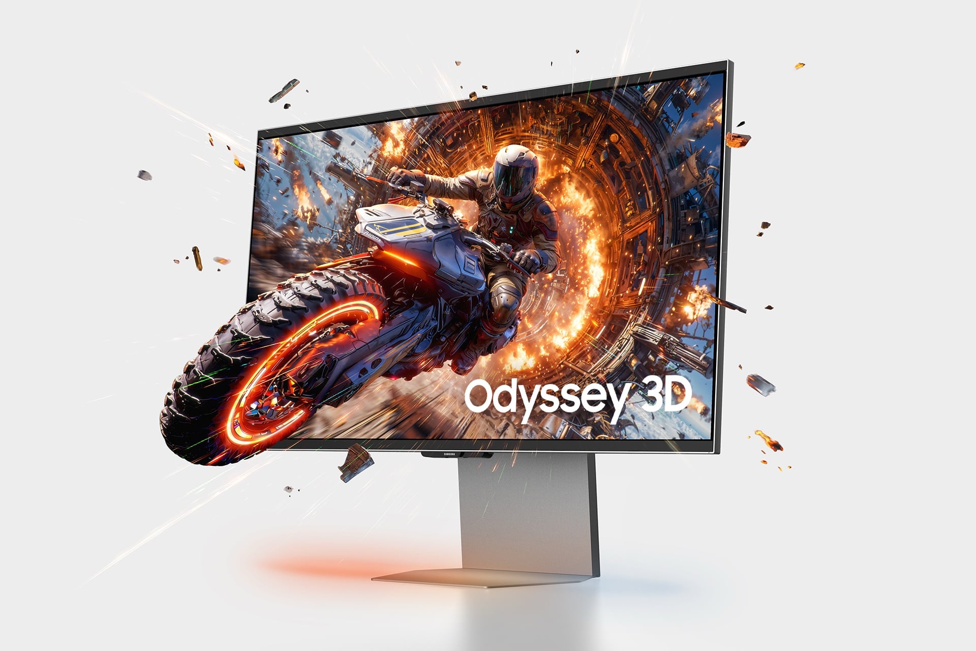 6K resolution Samsung gaming monitor with glasses-free 3D