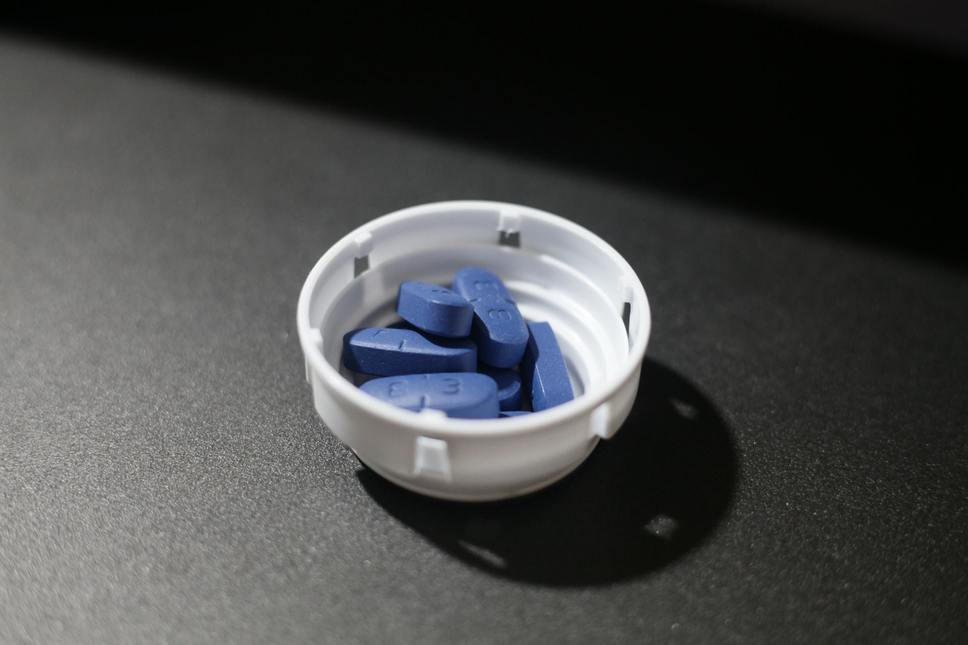 Pills of valacyclovir, also known by the brand name Valtrex.