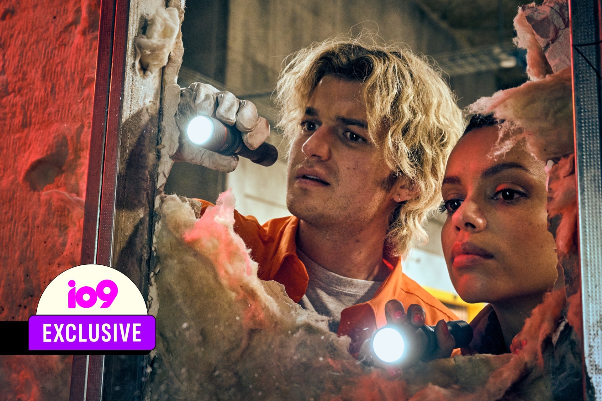 Joe Keery and Georgina Campbell in 'Cold Storage.'