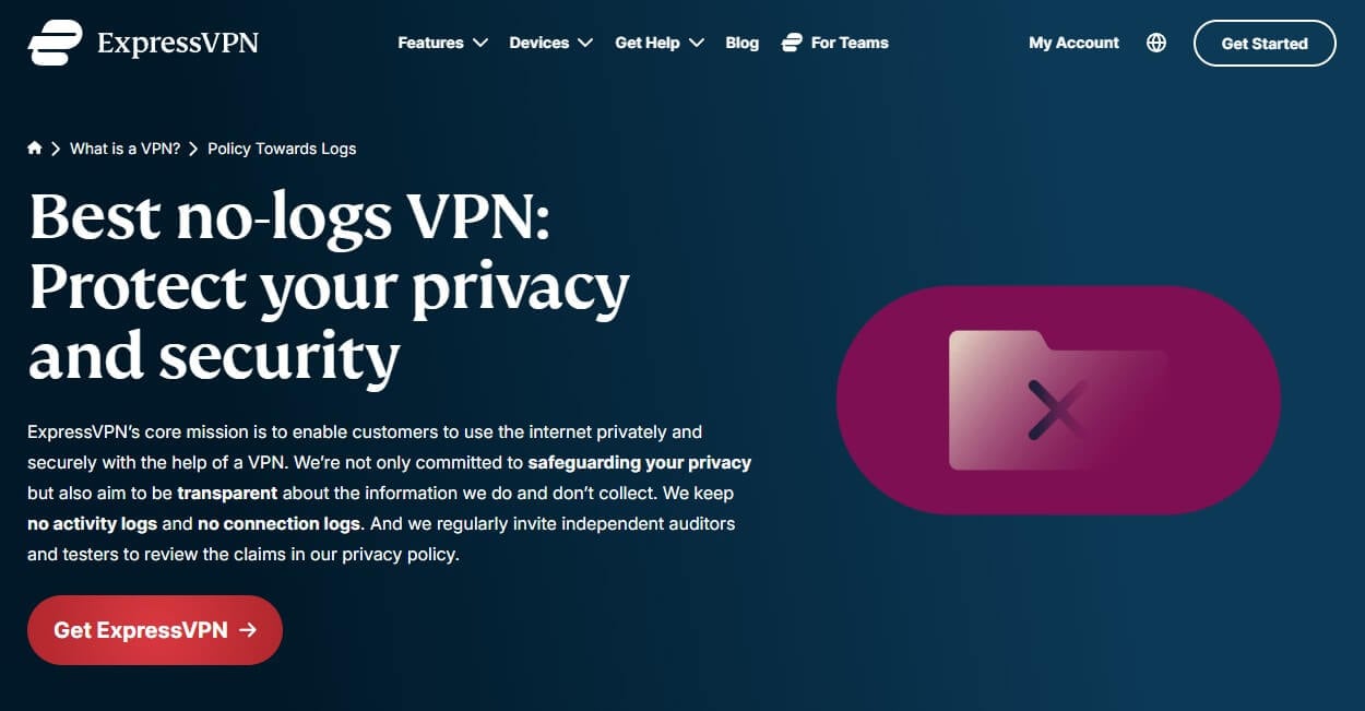 Expressvpn No Log Page