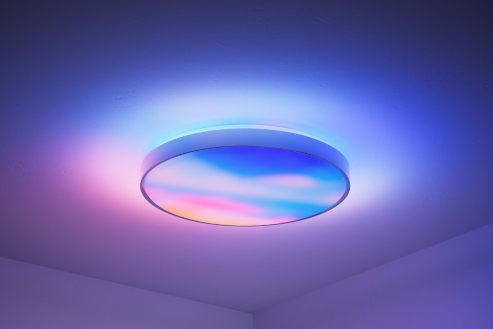 Image showcasing Govee's New Smart Ceiling Light Gives You AI Art to Look Up To