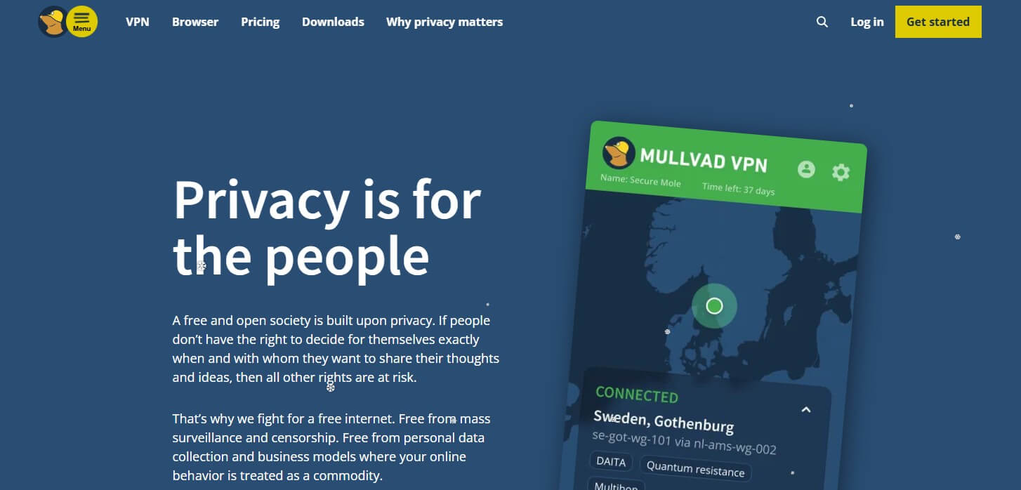 Mullvad Home Page