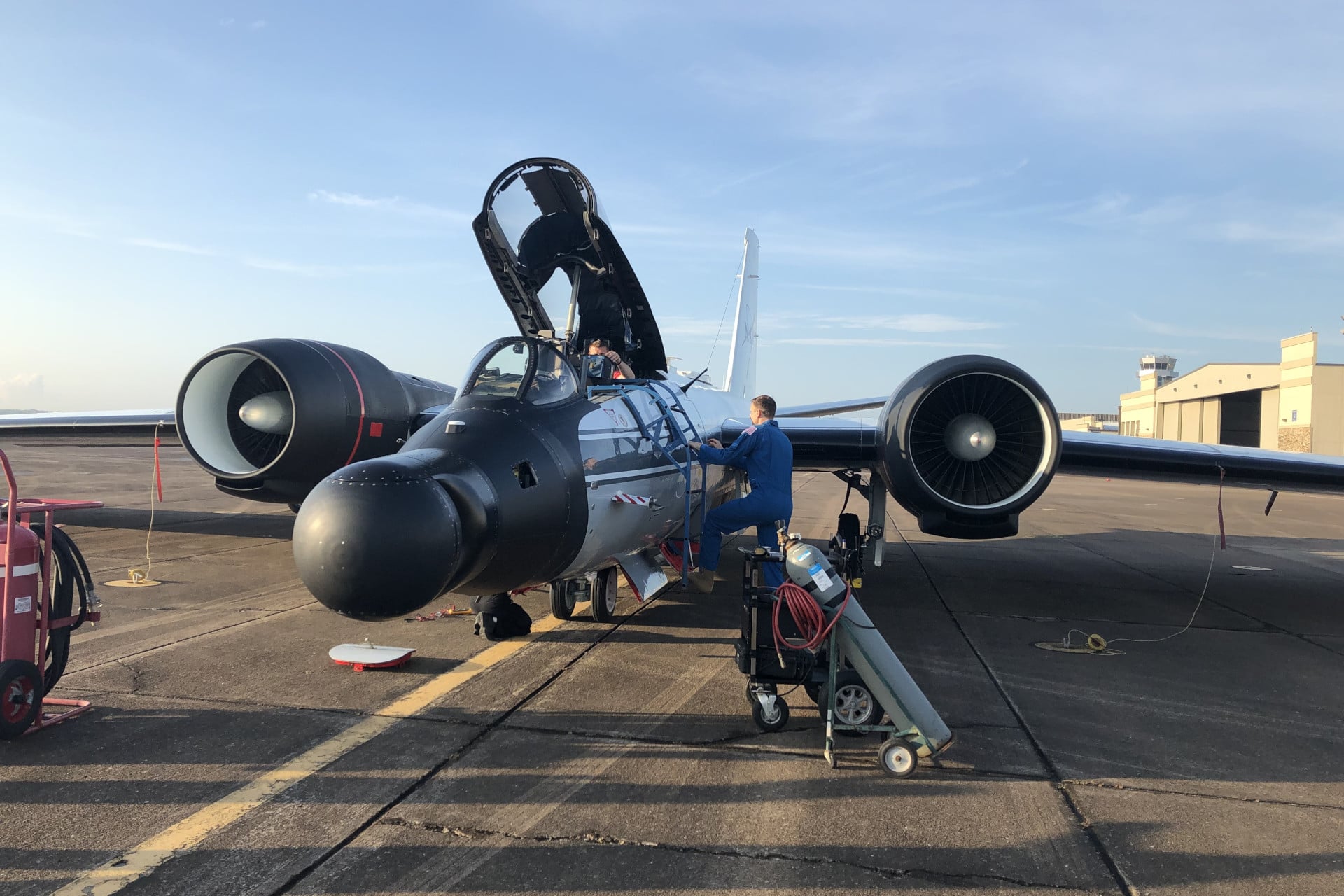 File photo showing NASA's WB-57 aircraft. The jet has been flying missions for the agency since the 1970s.