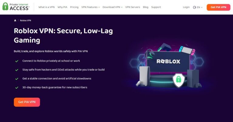 Best VPN For Roblox In 2026 Speed Security Low Latency PIA VPN Roblox 768x404 