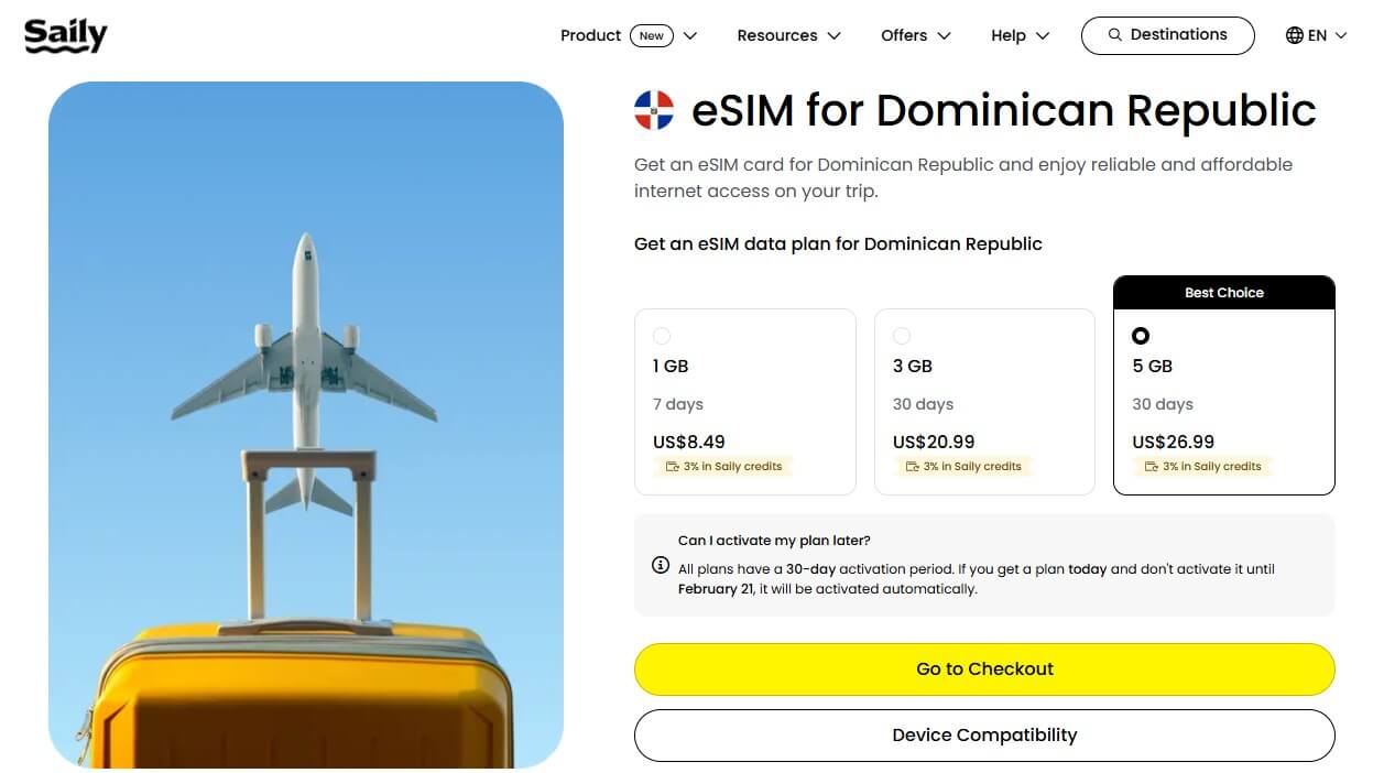 Saily Dominican Republic