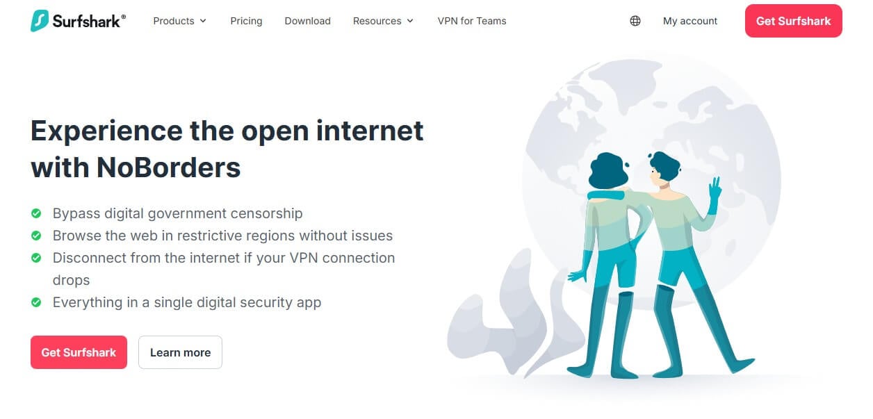 Surfshark Noborders