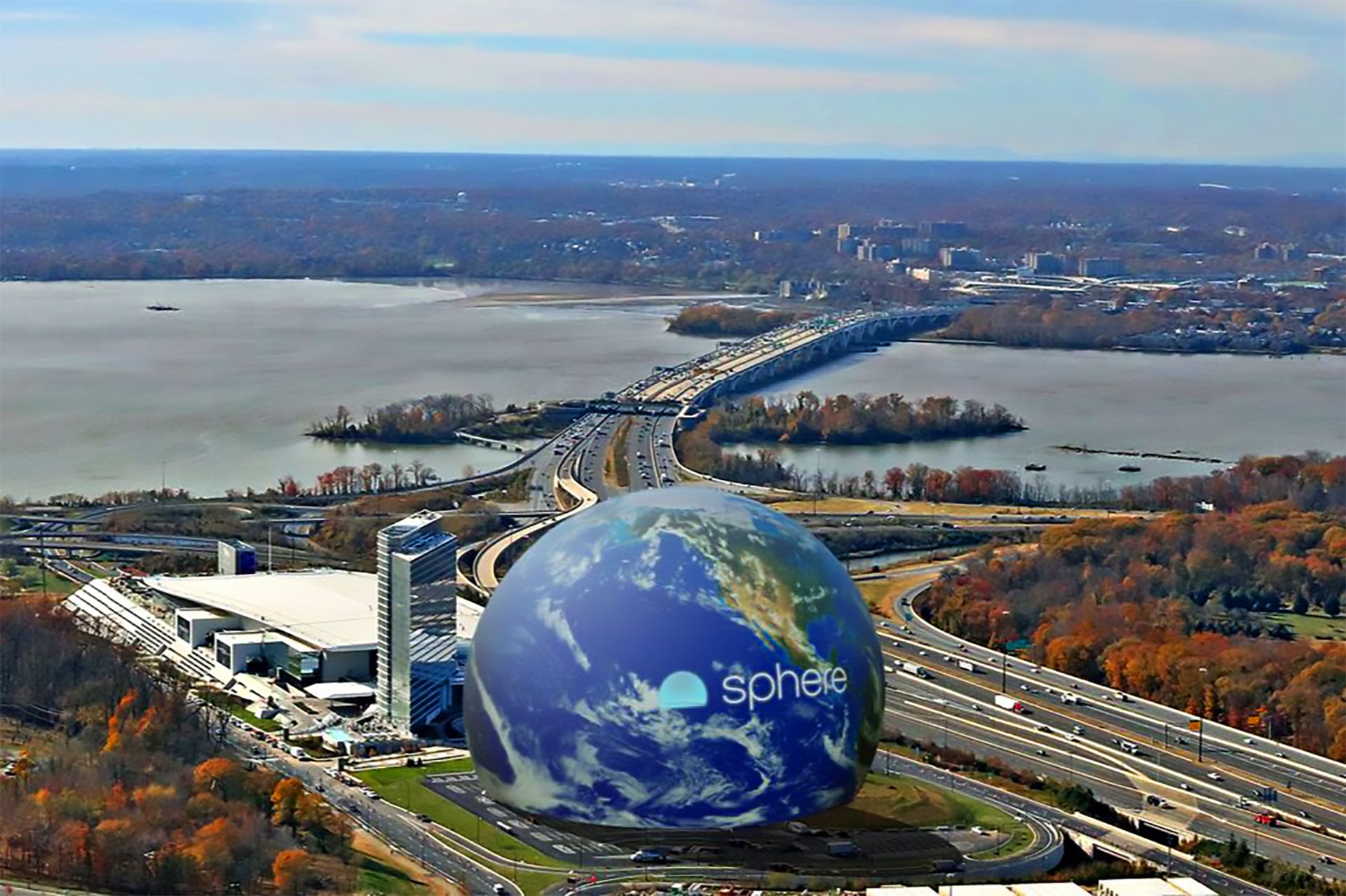 Mock-up of the planned Sphere in Washington, DC.